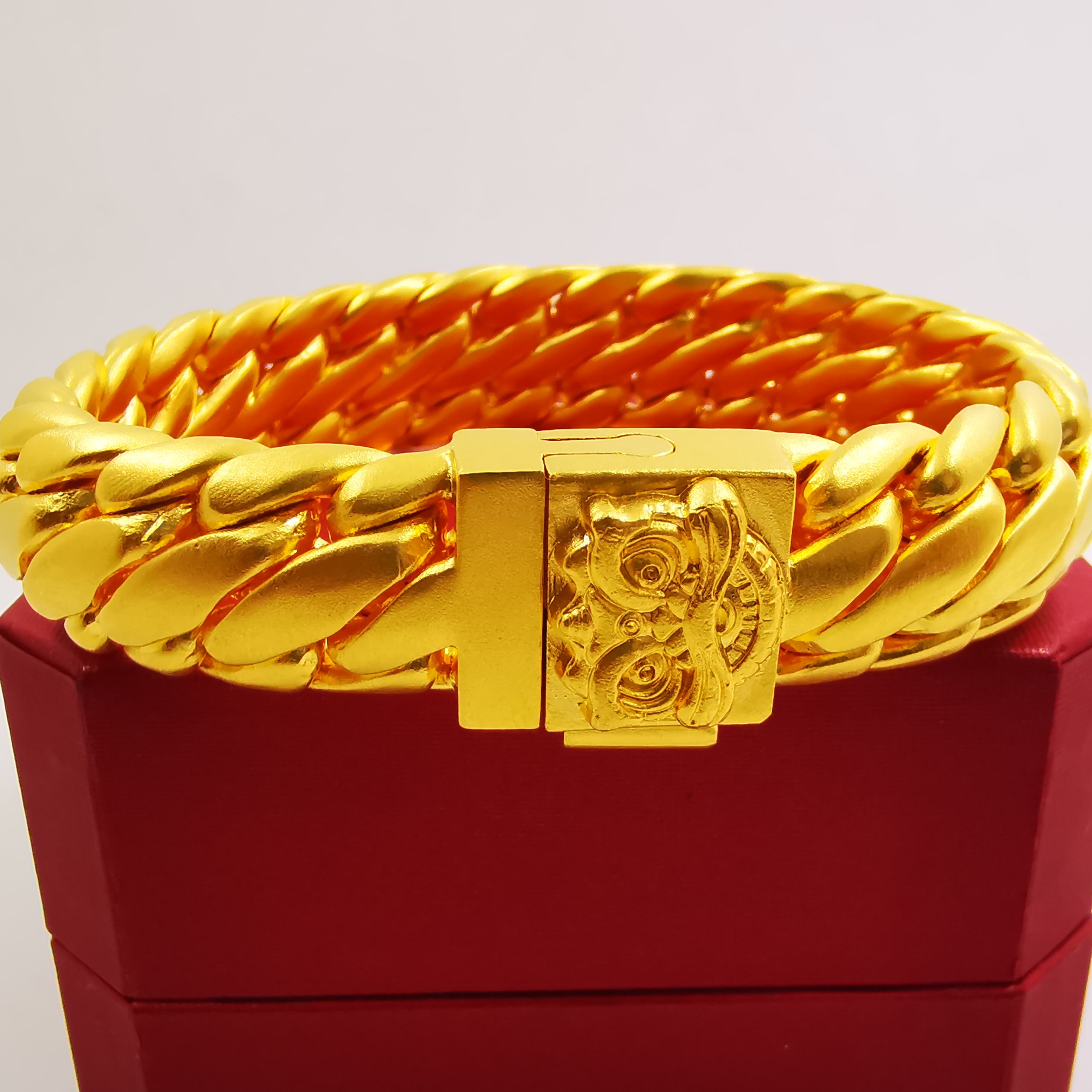 足银手链 古法三马鞭手链男士经典气质时尚磨砂