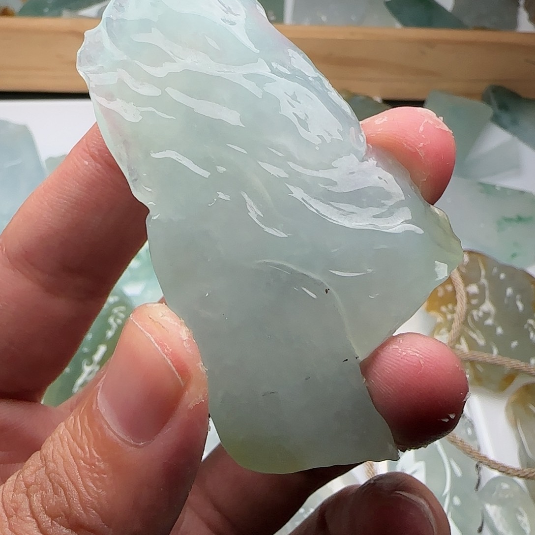 定制翡翠未镶嵌麻**保不包工