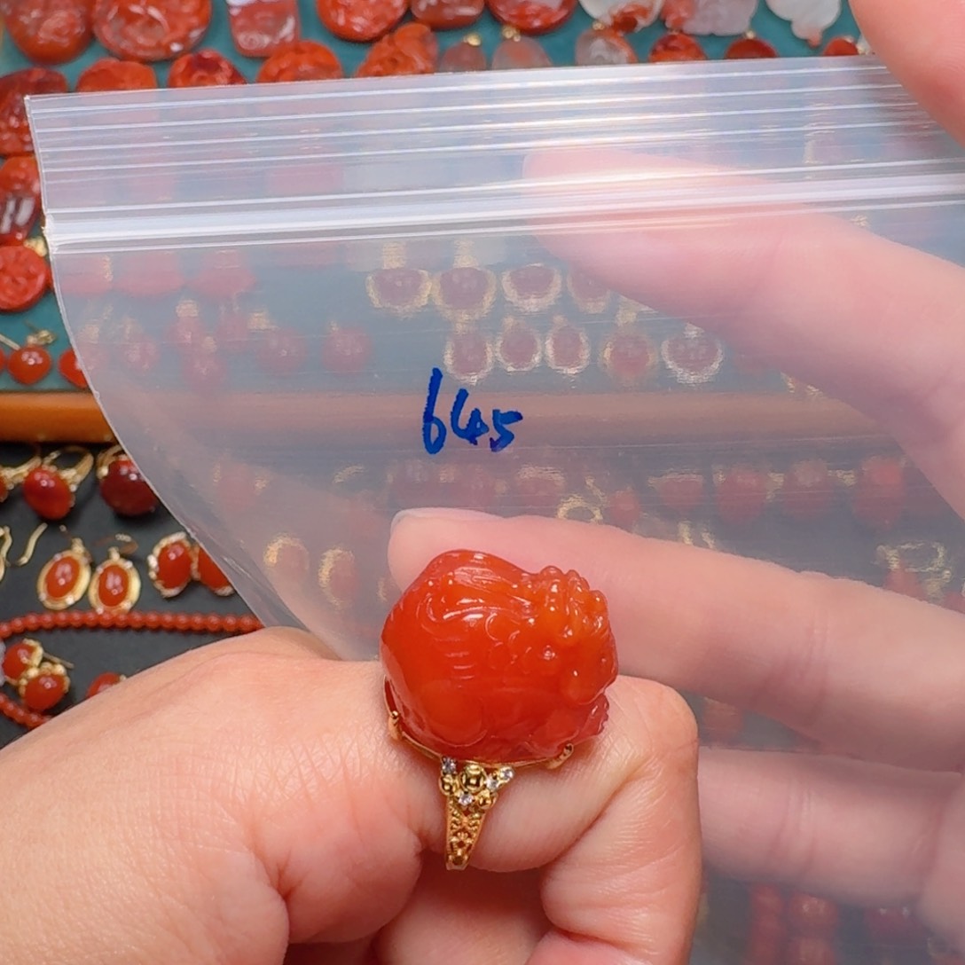 南红玛瑙南红银S925镶嵌