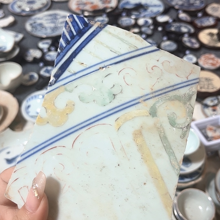 瓷片瓷片茶托喝茶非常不错