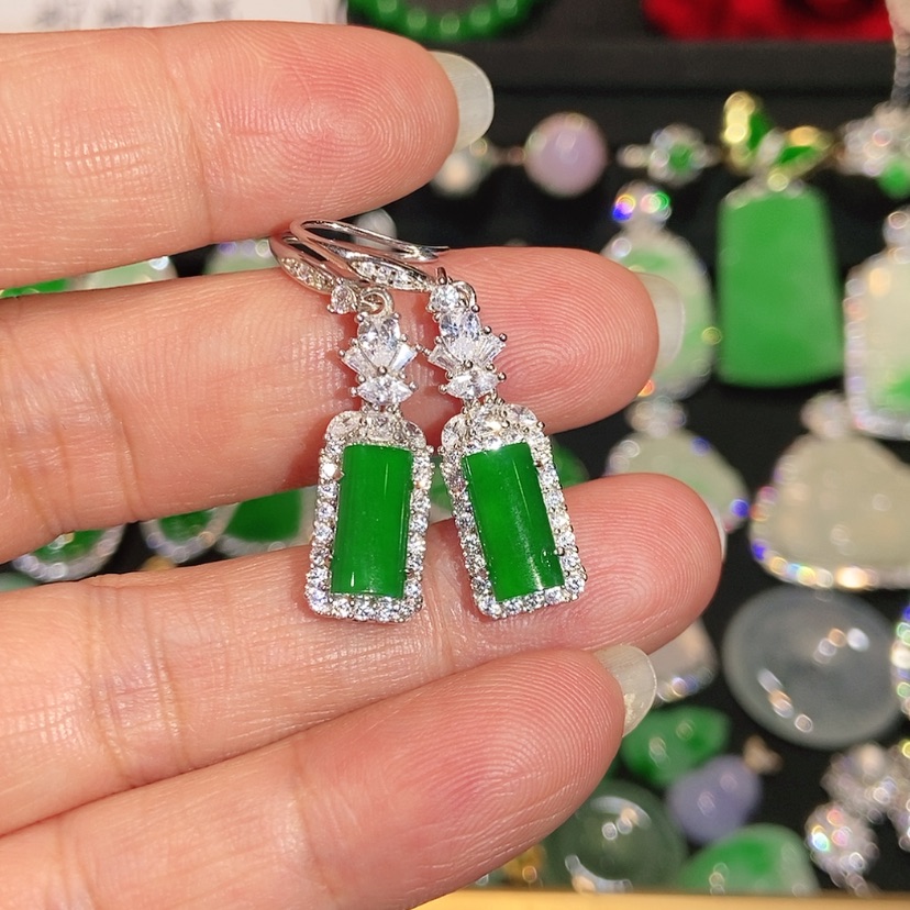 【闪购商品】未镶嵌翡翠耳饰天然翡翠