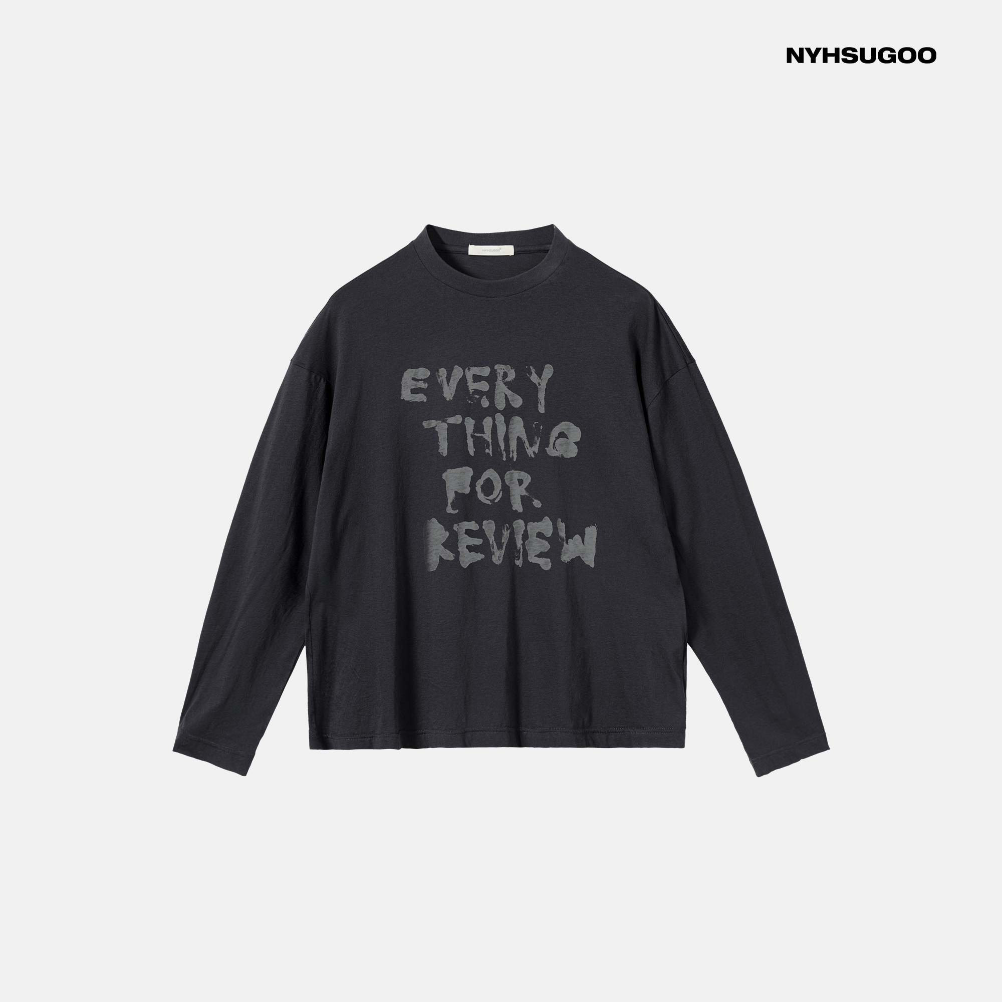 NYHSUGOO/南乙夏季重磅100%长绒新疆棉男士吸湿排汗3686-1防晒T恤