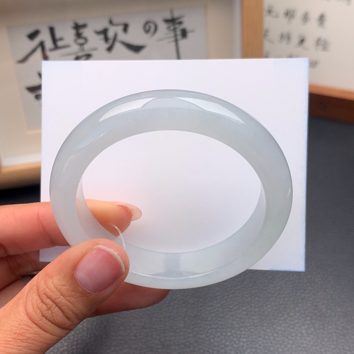 翡翠手镯未镶嵌翡翠手镯53圈口