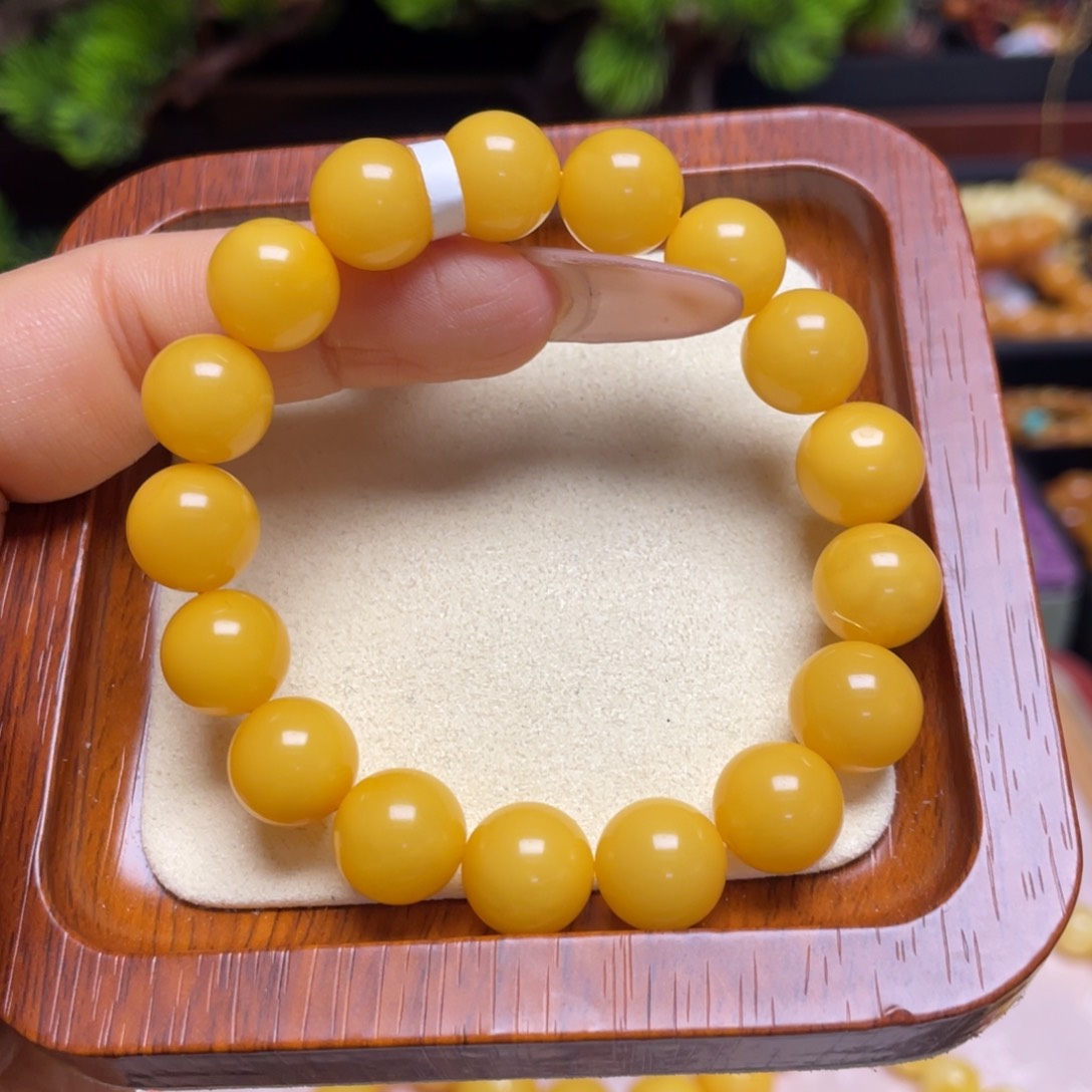 未镶嵌蜜蜡手链手串