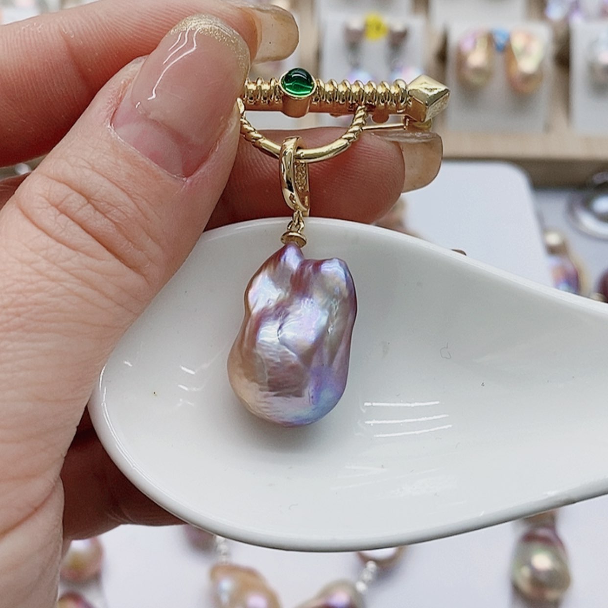 【闪购商品】淡水珍珠耳饰银S925镶嵌