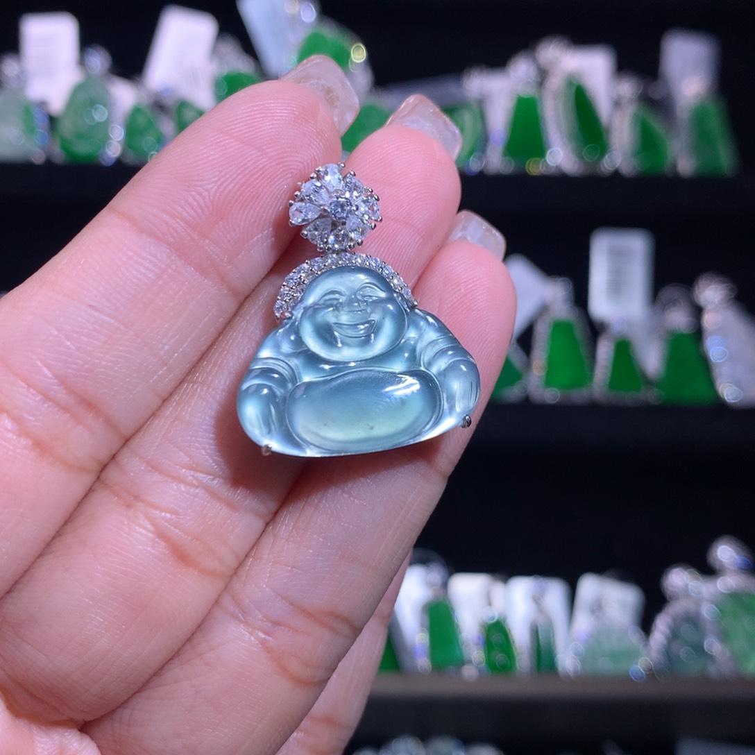 【闪购商品】颈饰银S925镶嵌翡翠