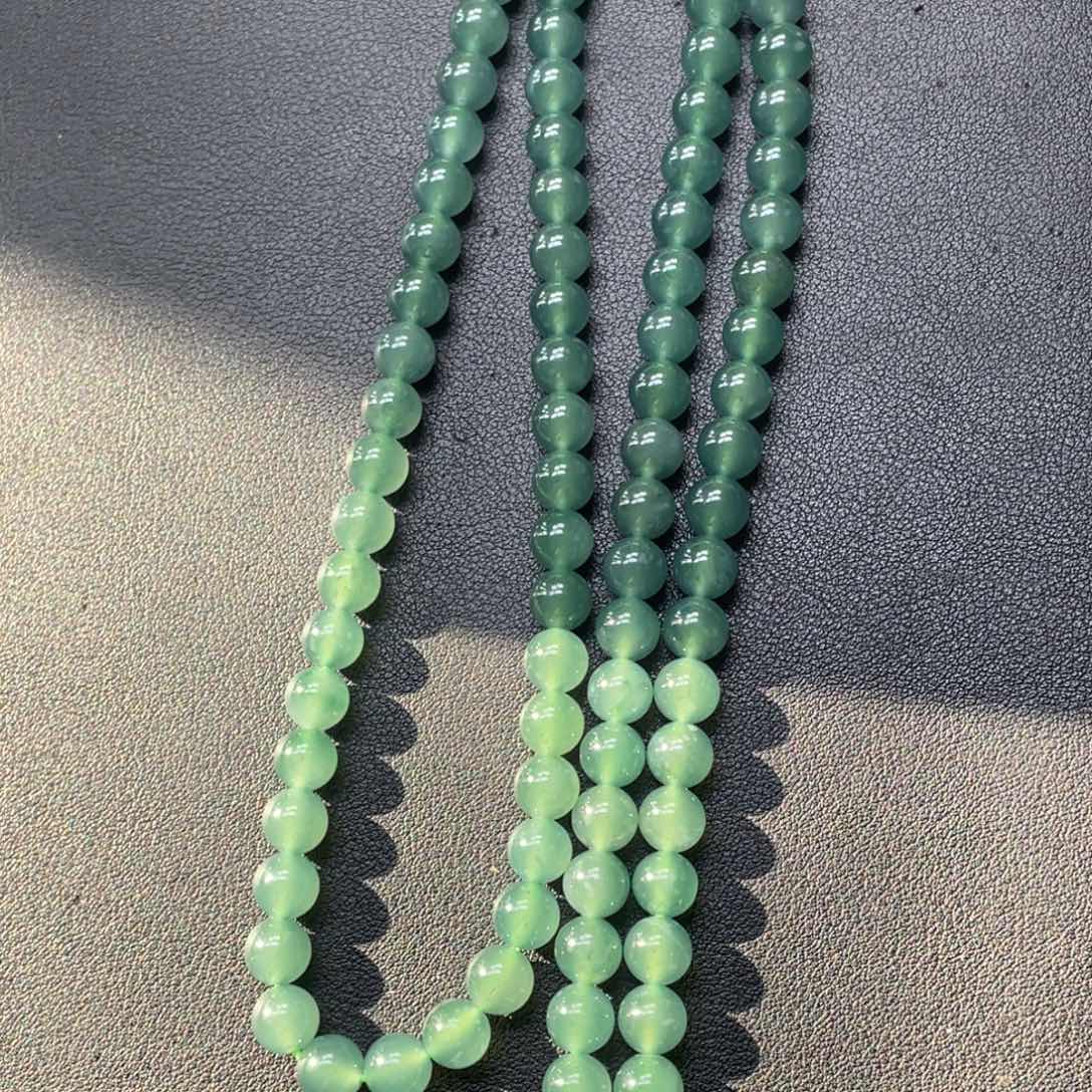 相***惜翡翠散珠卡8左右珠链