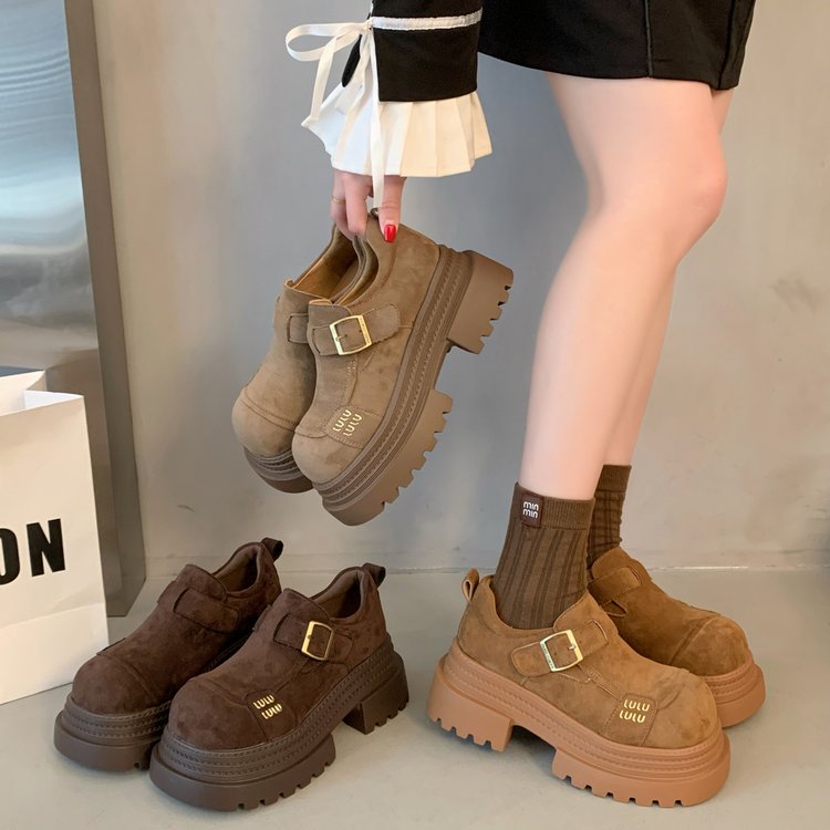【运费险】2025春节爆款时尚百搭一脚蹬韩版勃肯鞋女厚底外穿防滑鞋
