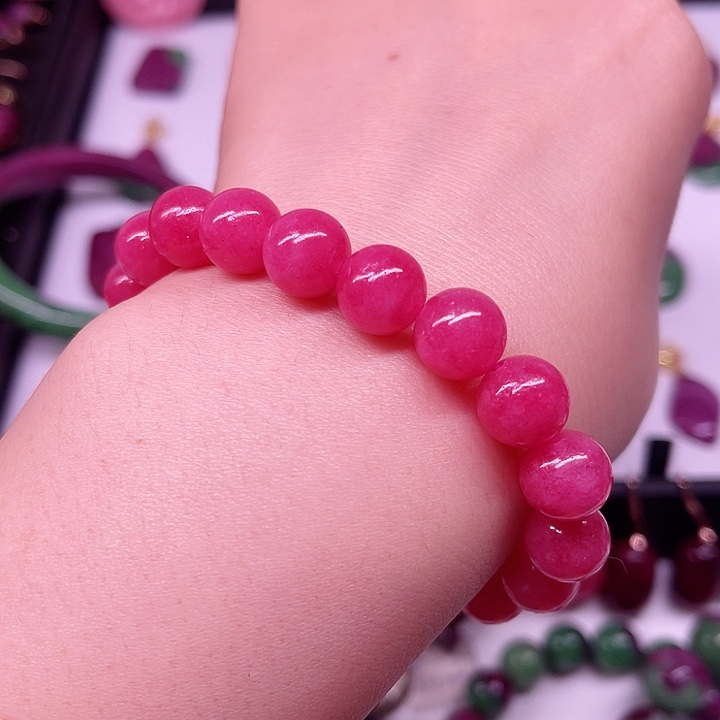 红宝石蔷薇卡10手串未镶嵌