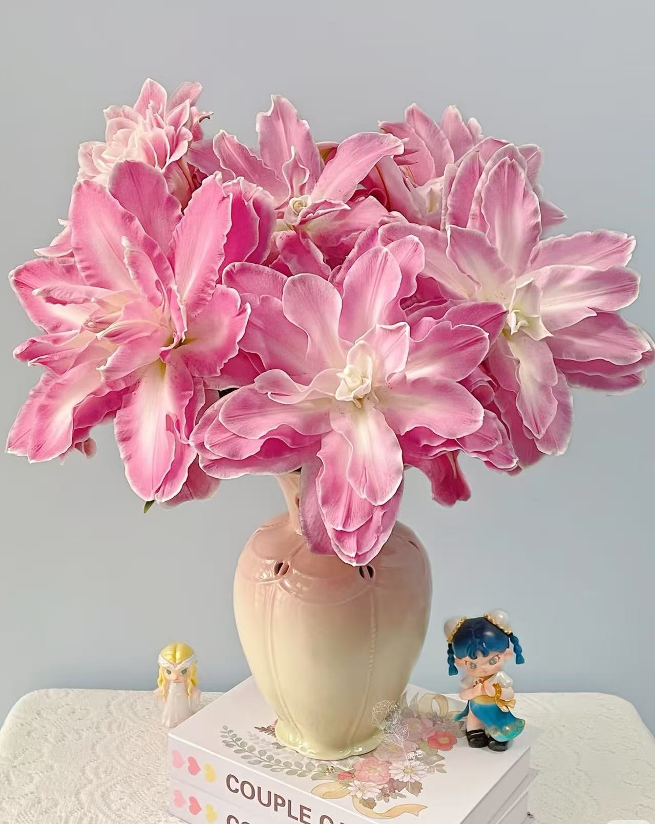 【买百合选林冲丨莲花仙子/惊奇】重瓣香水百合粉嫩甜香花型大 易开