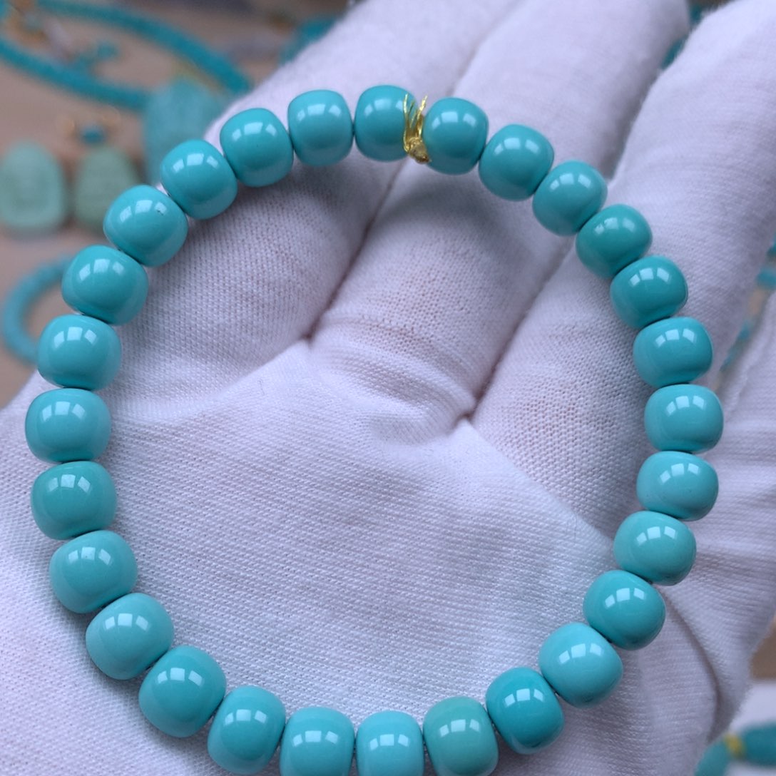 绿松石精品7.6未镶嵌