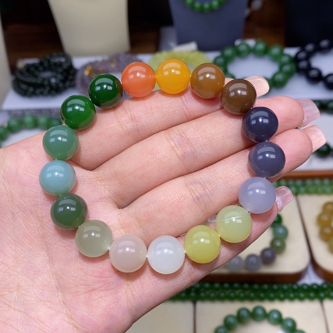 未镶嵌手串和田玉卡12