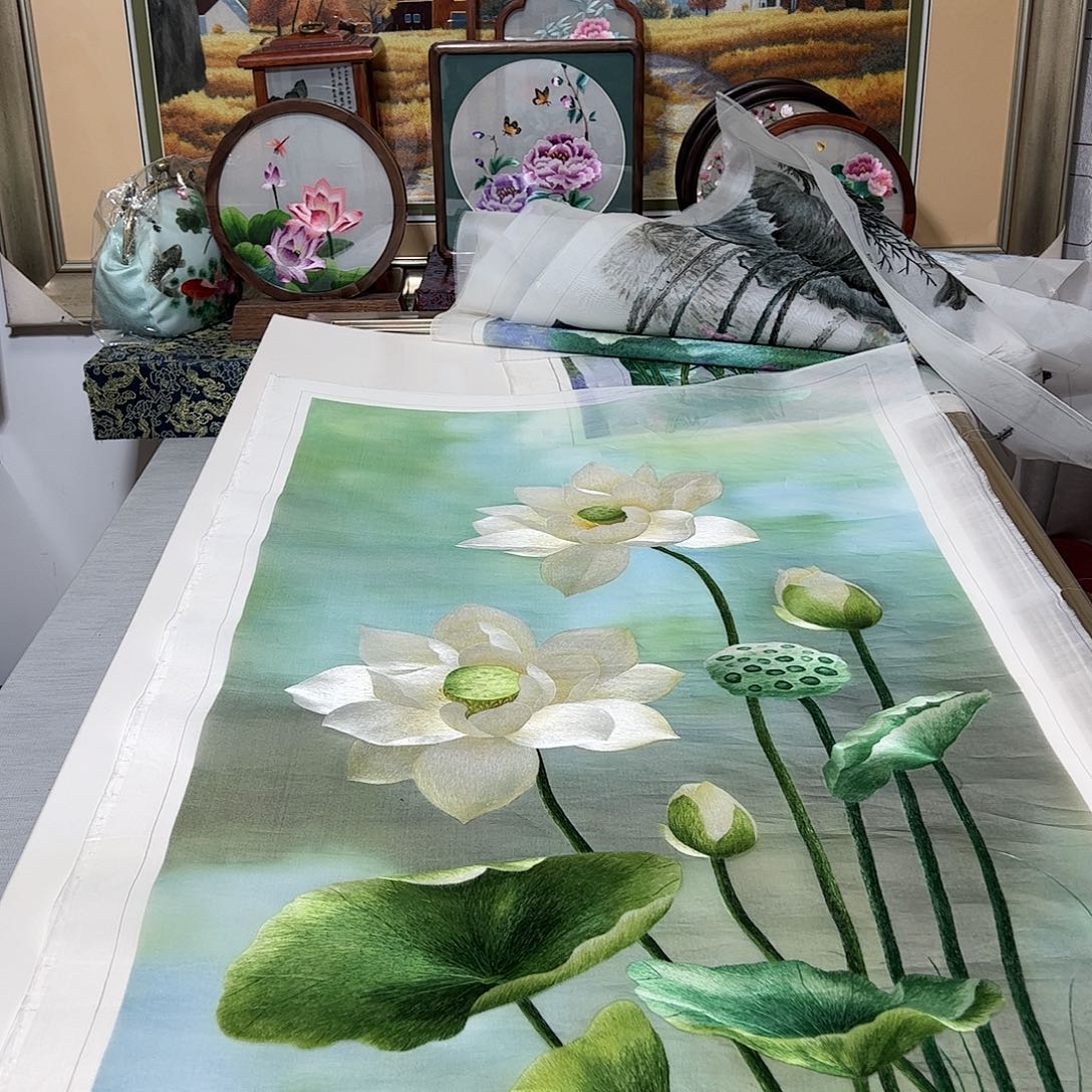 刺绣纯手工刺绣画
