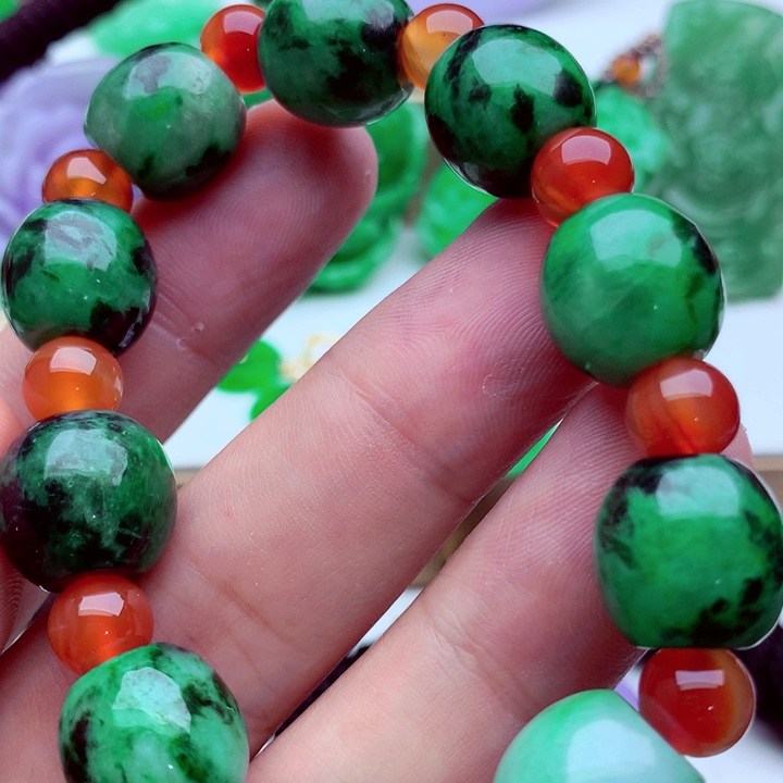 翡翠未镶嵌手链手串