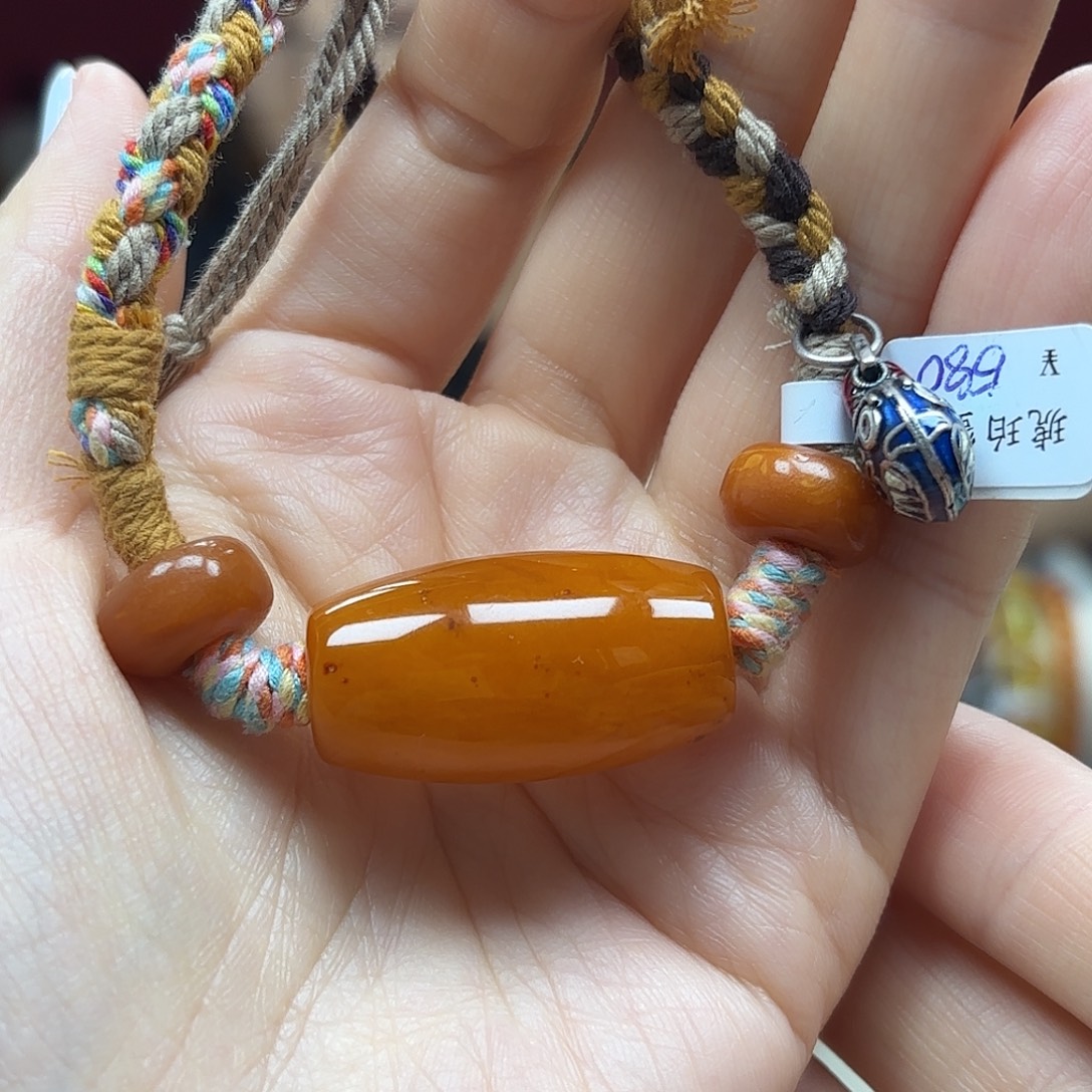 未镶嵌蜜蜡手链手串