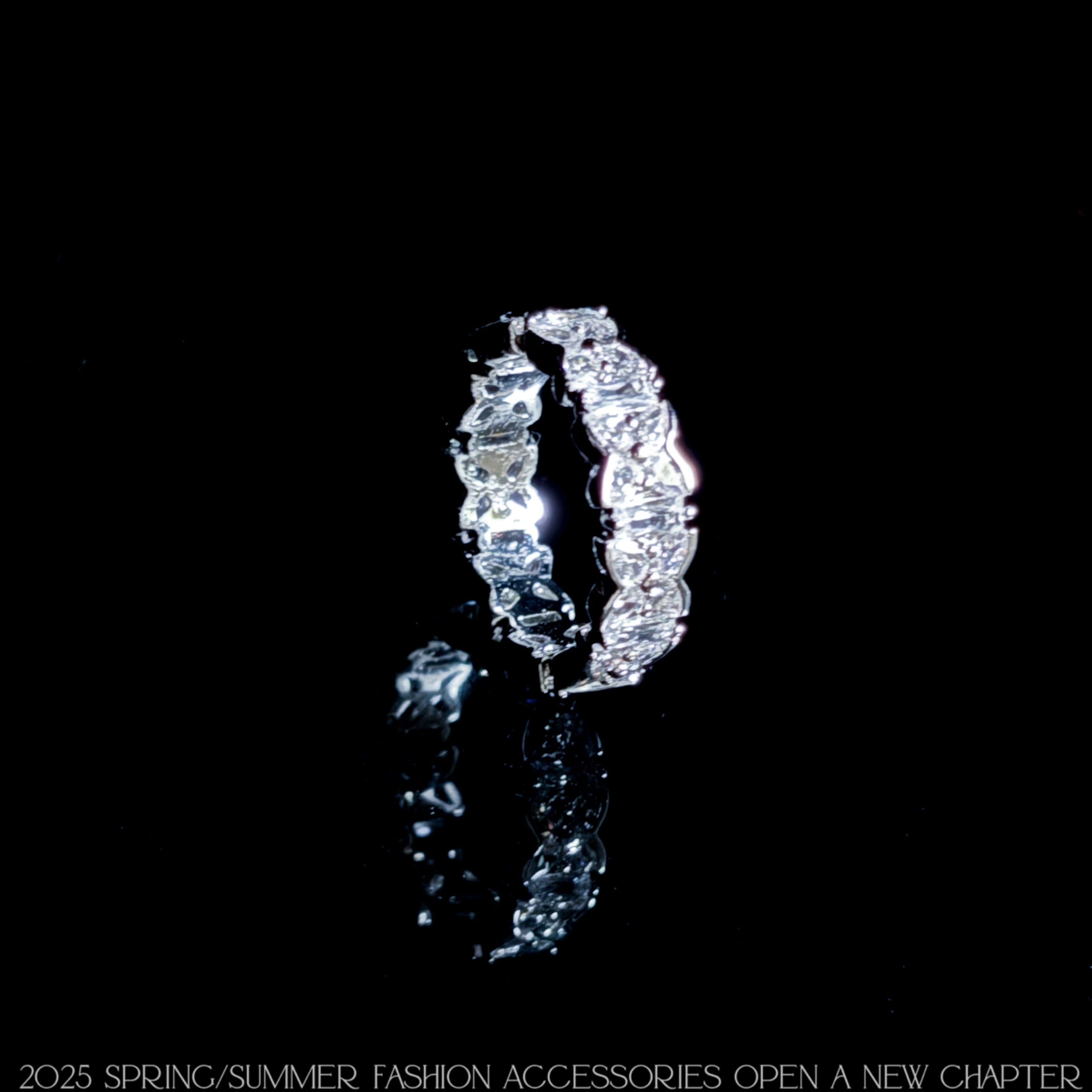 铜合金戒指  镀k金 2025款C7069【碧月流光】铂堡俪 BOBAOLI 戒指