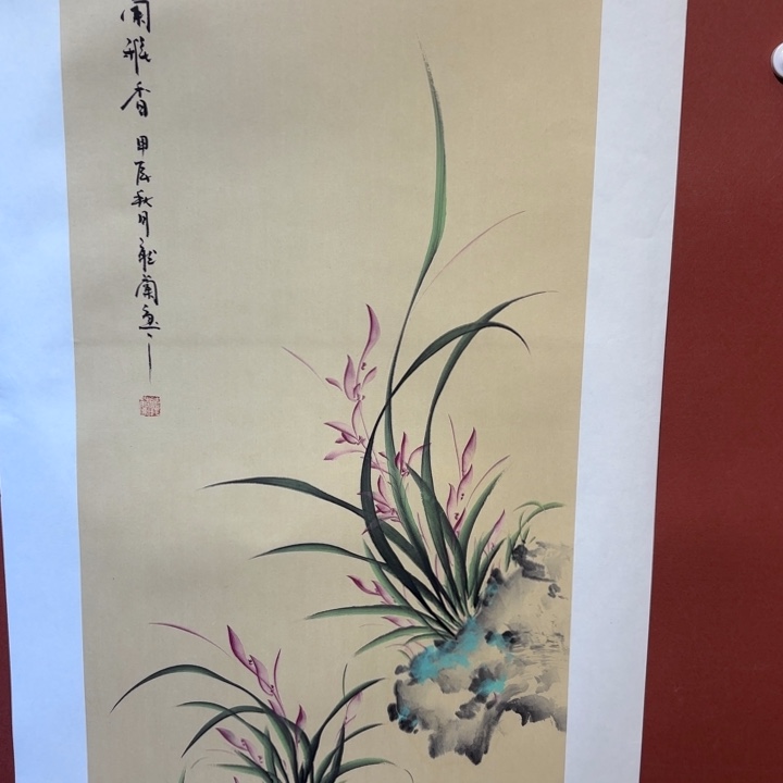 国画听兰老师花鸟
