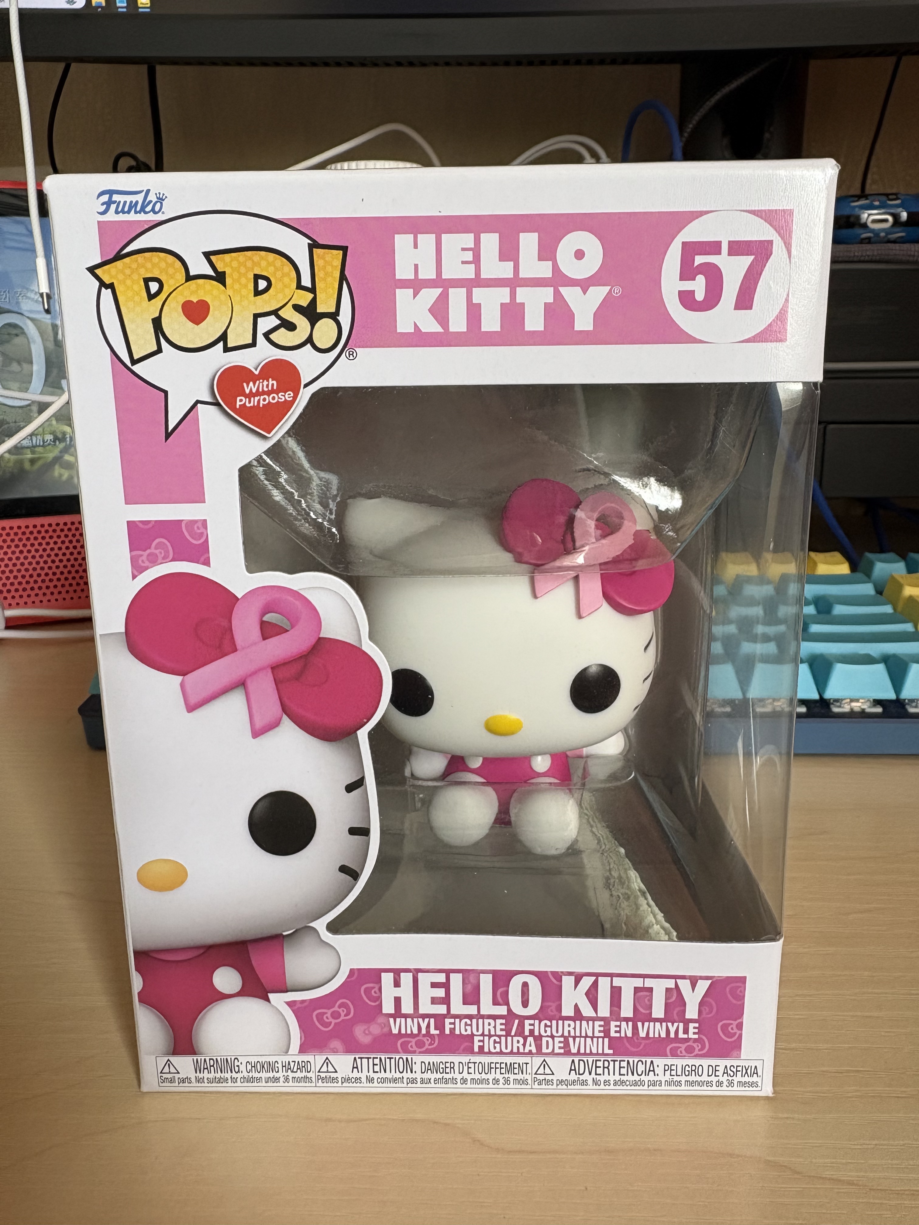Funko POP 3.75英寸手办 Hello Kitty 57 粉丝带特别款