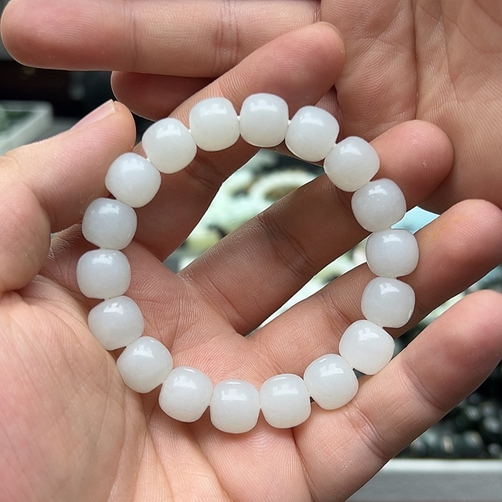 和田玉未镶嵌手链12