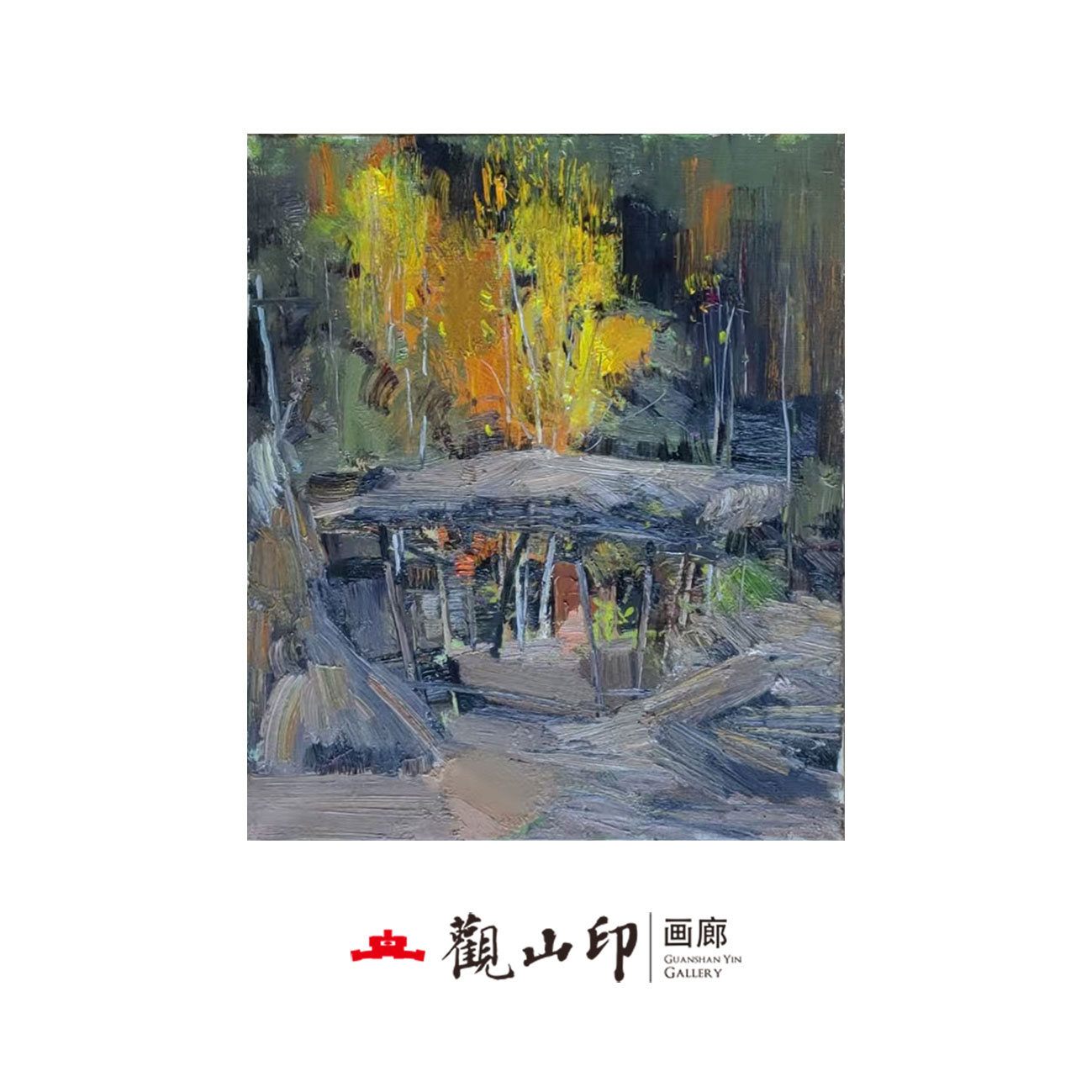 SMK原创手绘50x60cm美式复古风玄关沙发背景挂画24170