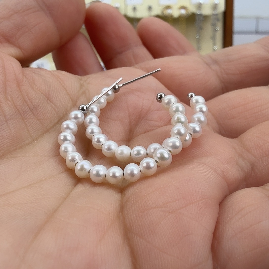 未镶嵌耳饰淡水珍珠