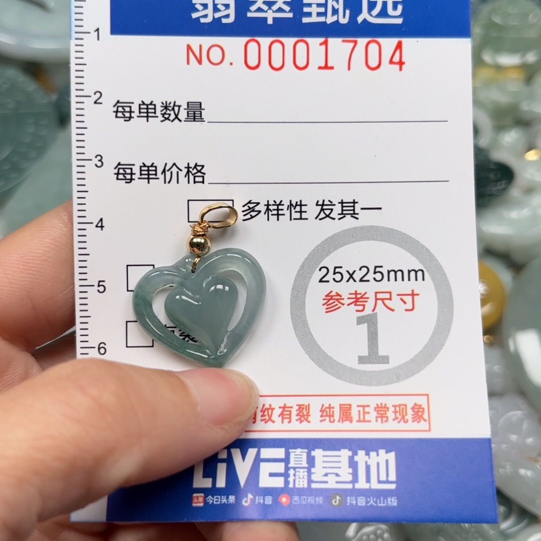 翡翠颈饰未镶嵌不含链1704