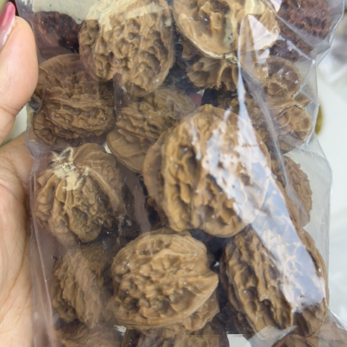 野生文玩小核桃手捻八棱大粗筋盘玩精品