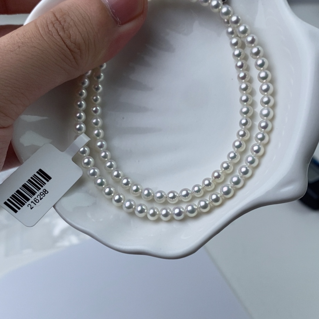 淡水珍珠项链银S925镶嵌216298
