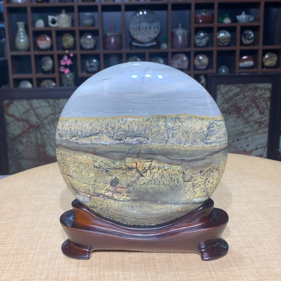 紫砂，广西国画石摆件，收藏观赏