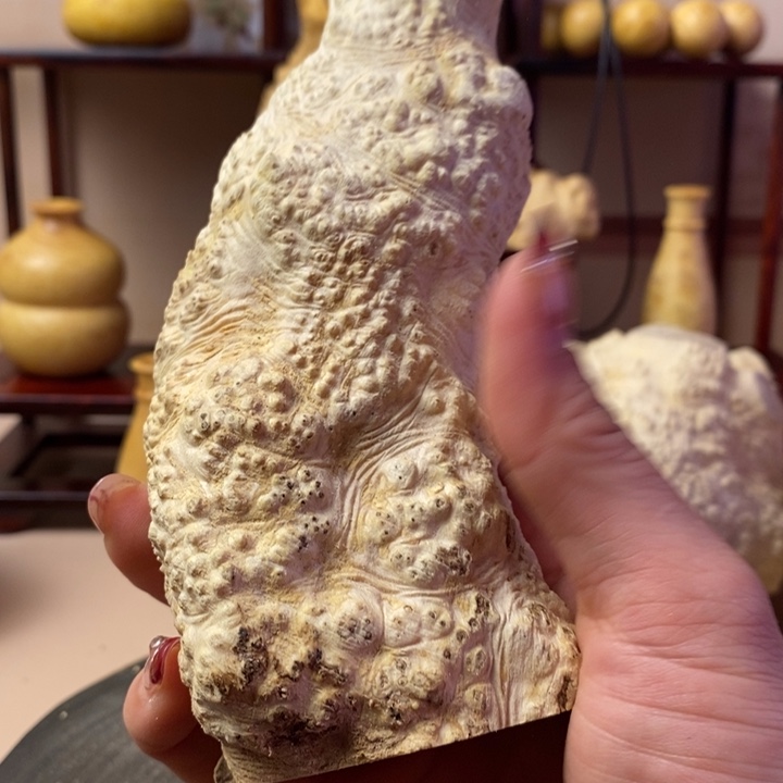 香榧木心****安黄杨木手把件