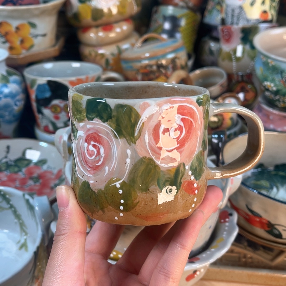 景德镇手工手绘杯