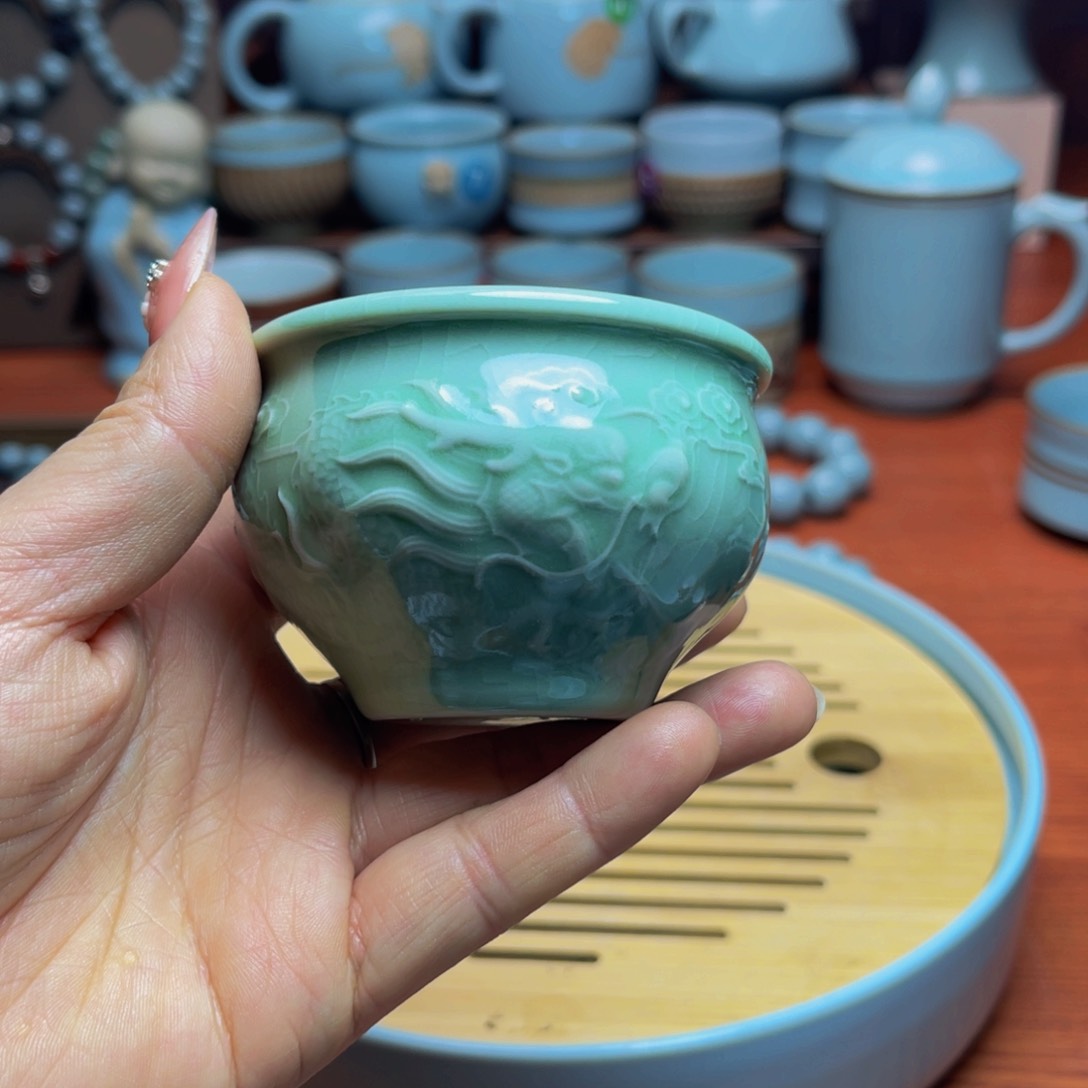 【闪购商品】摆件陶汝州单壶，壶，盖碗，壶，手珠，