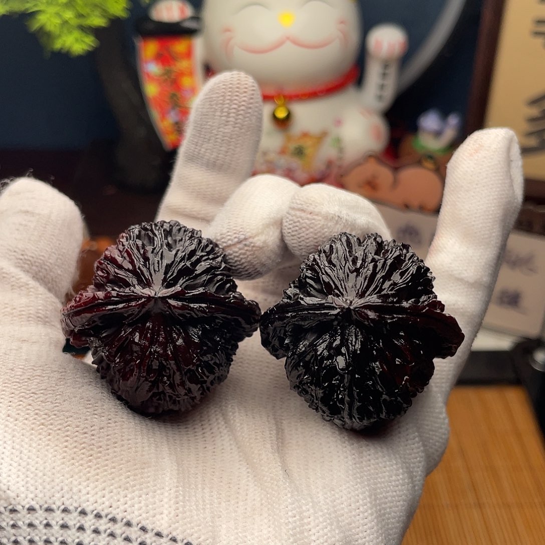 吊坠文玩核桃白狮子39