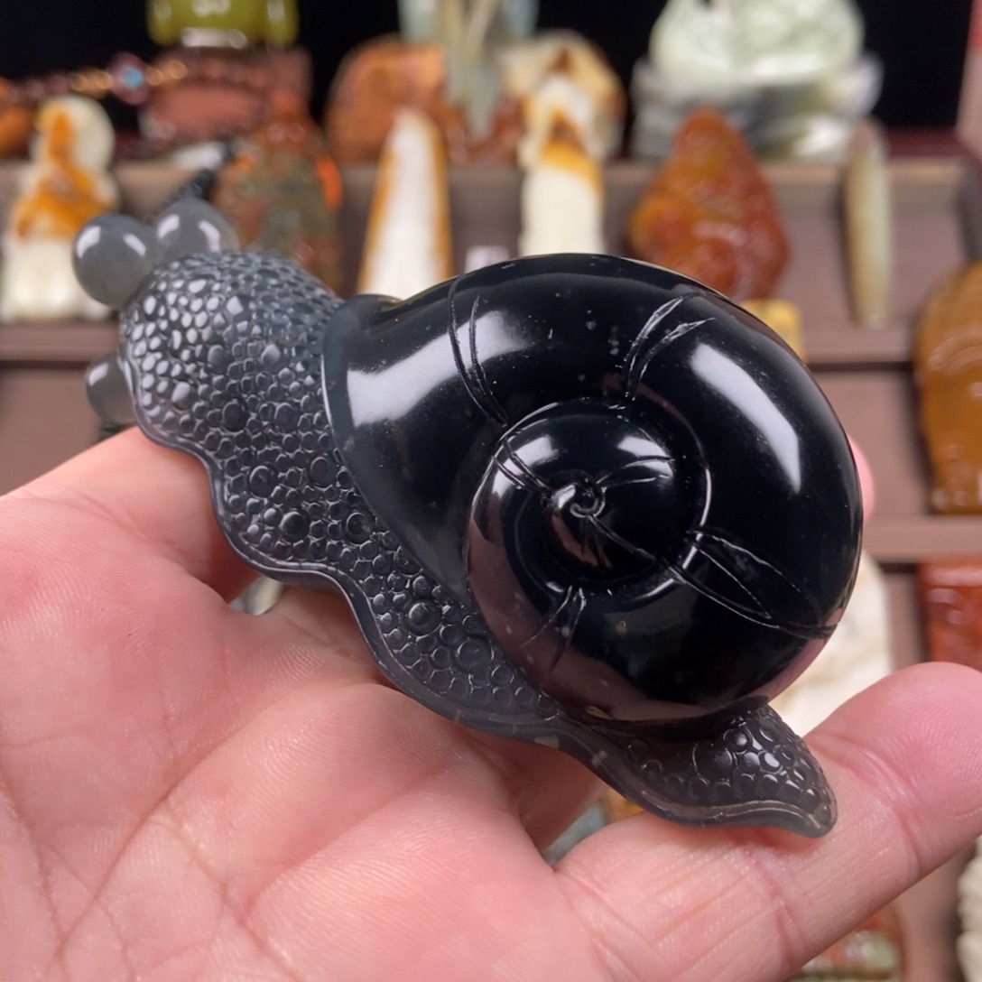 未镶嵌岫玉手把件