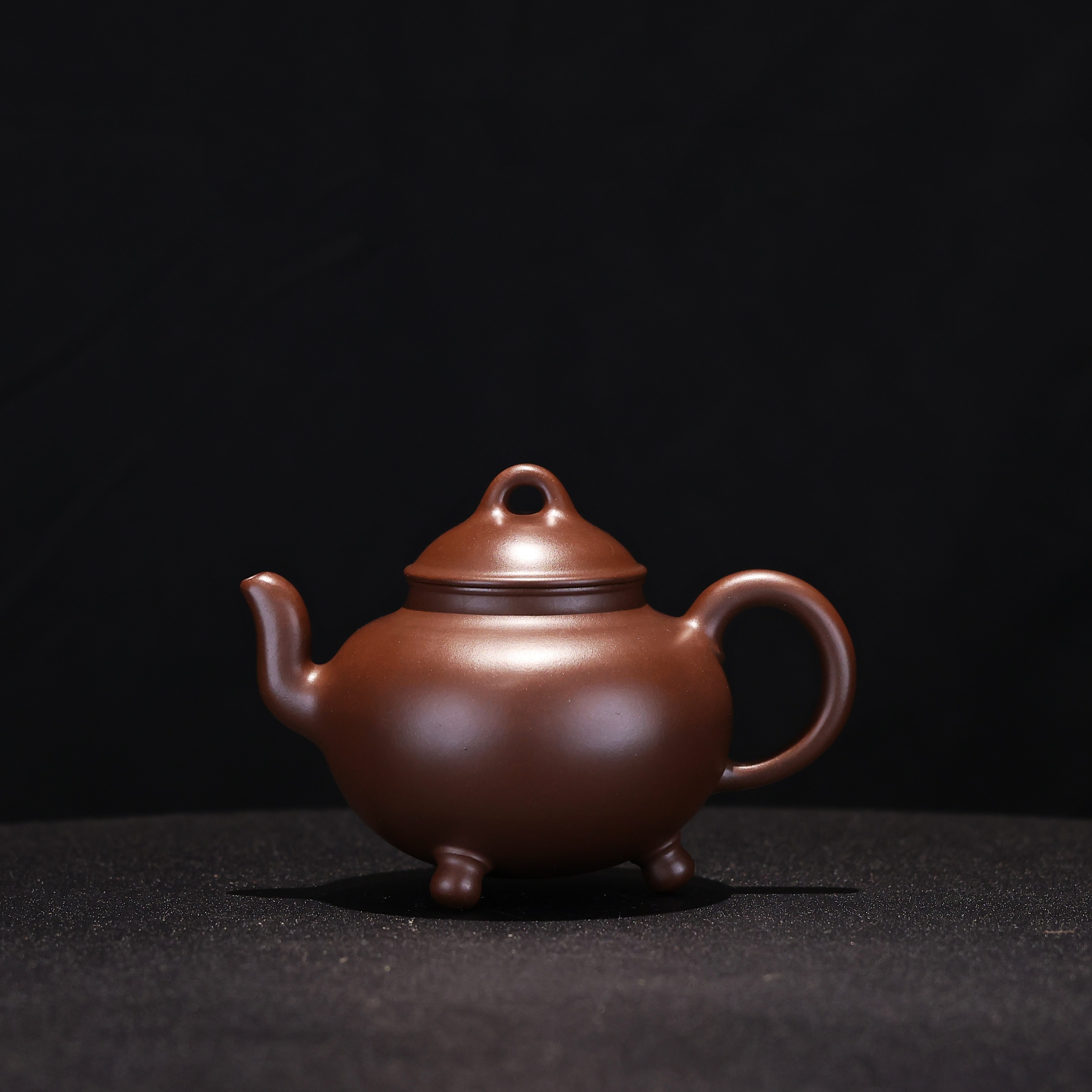 周文涛 桥钮乳鼎 紫泥全手工紫砂壶