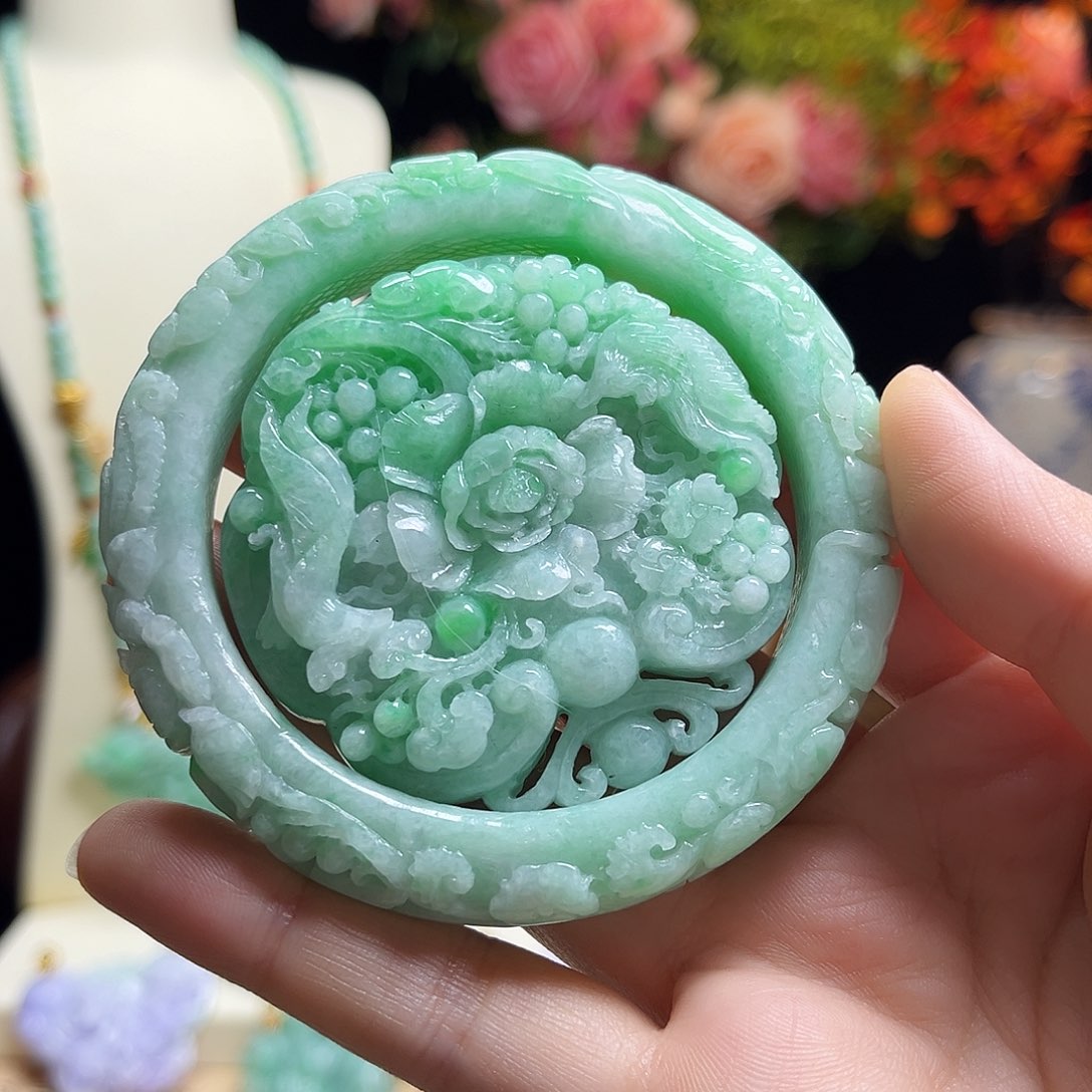 翡翠颈饰未镶嵌橘*套装