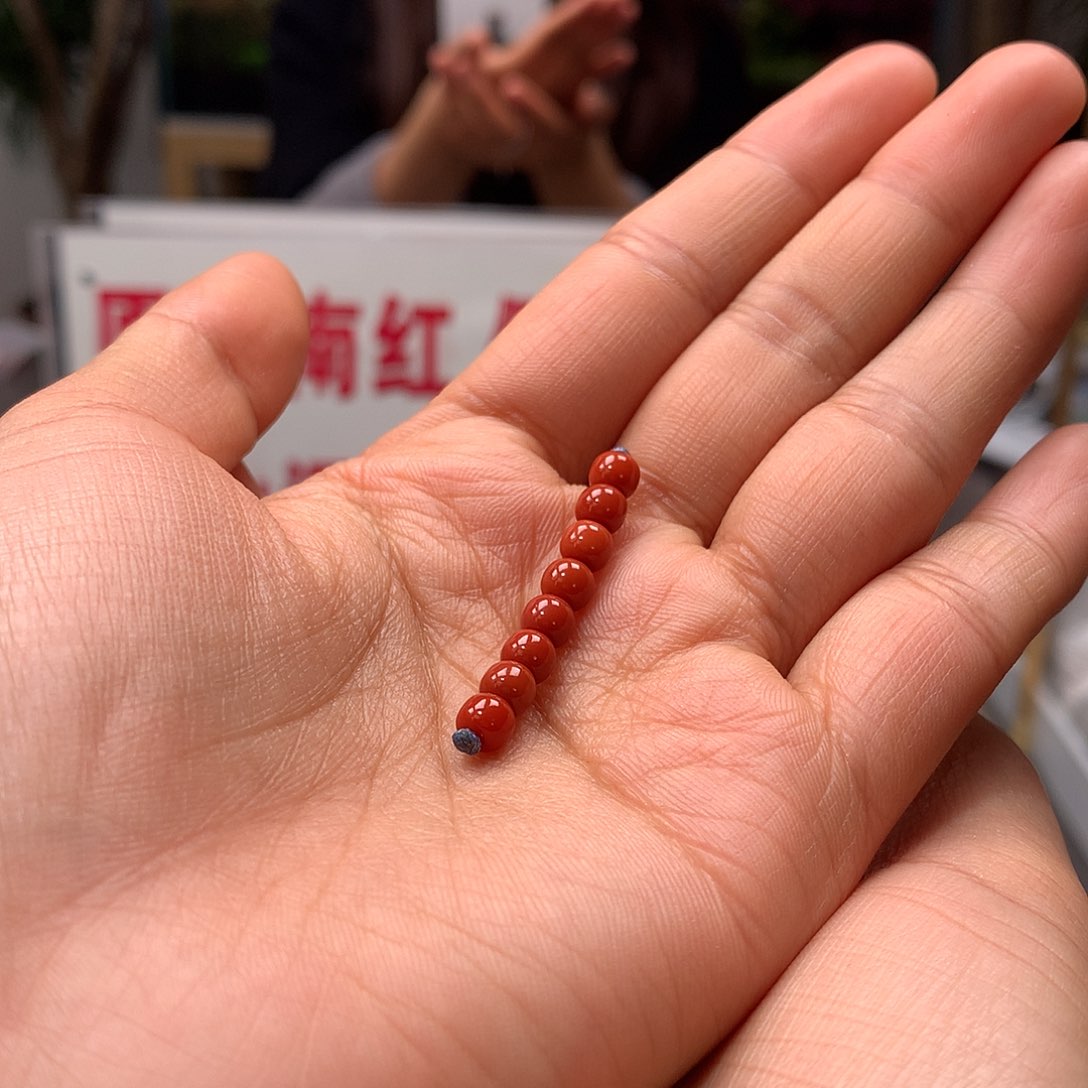 南红玛瑙5mm官坡配珠一套未镶嵌