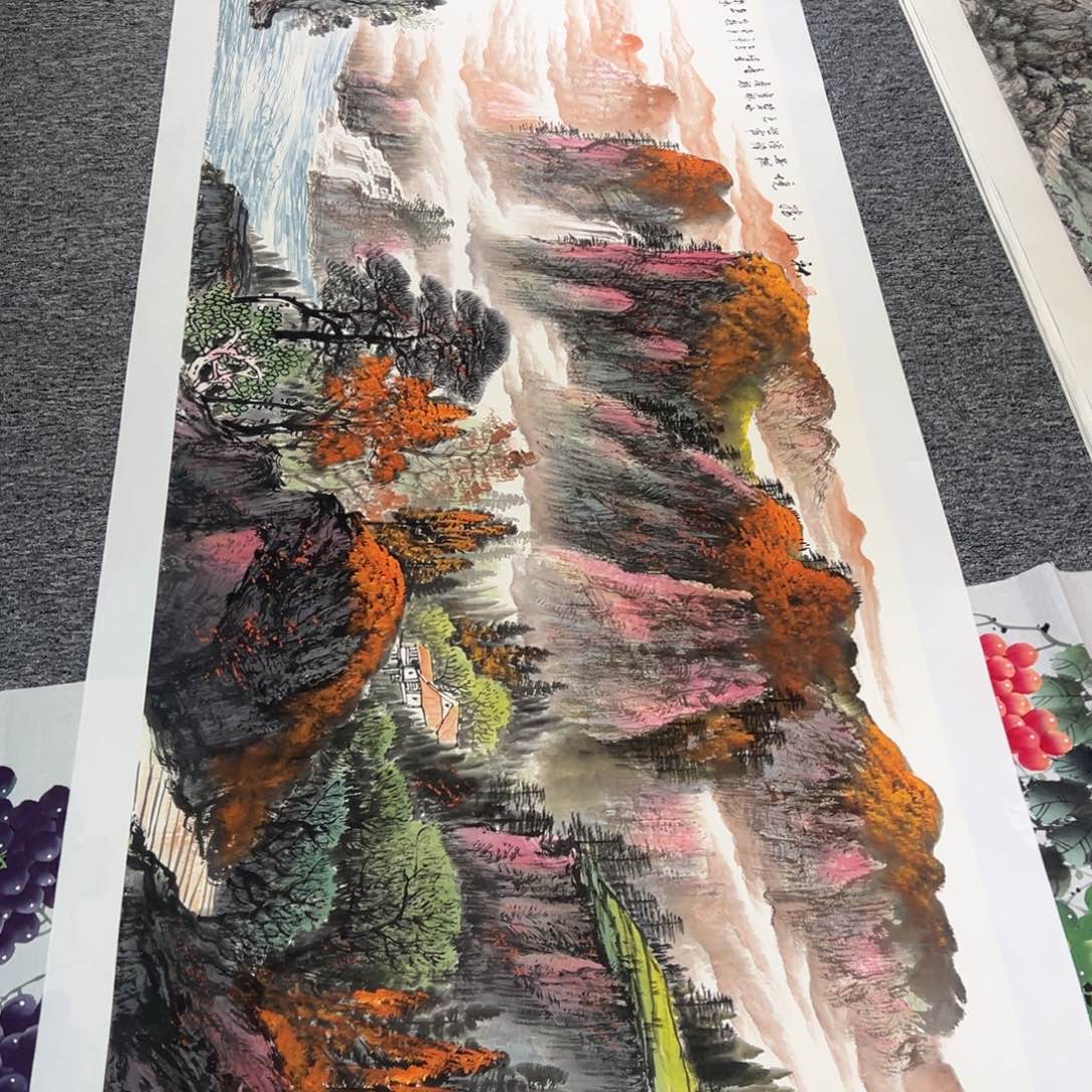 手绘作品新年大漏