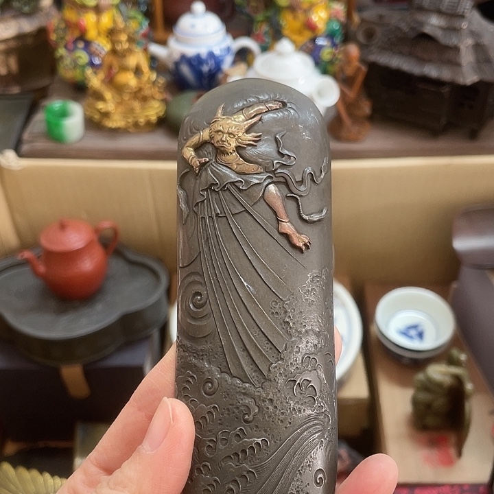 锡中古工艺品摆件