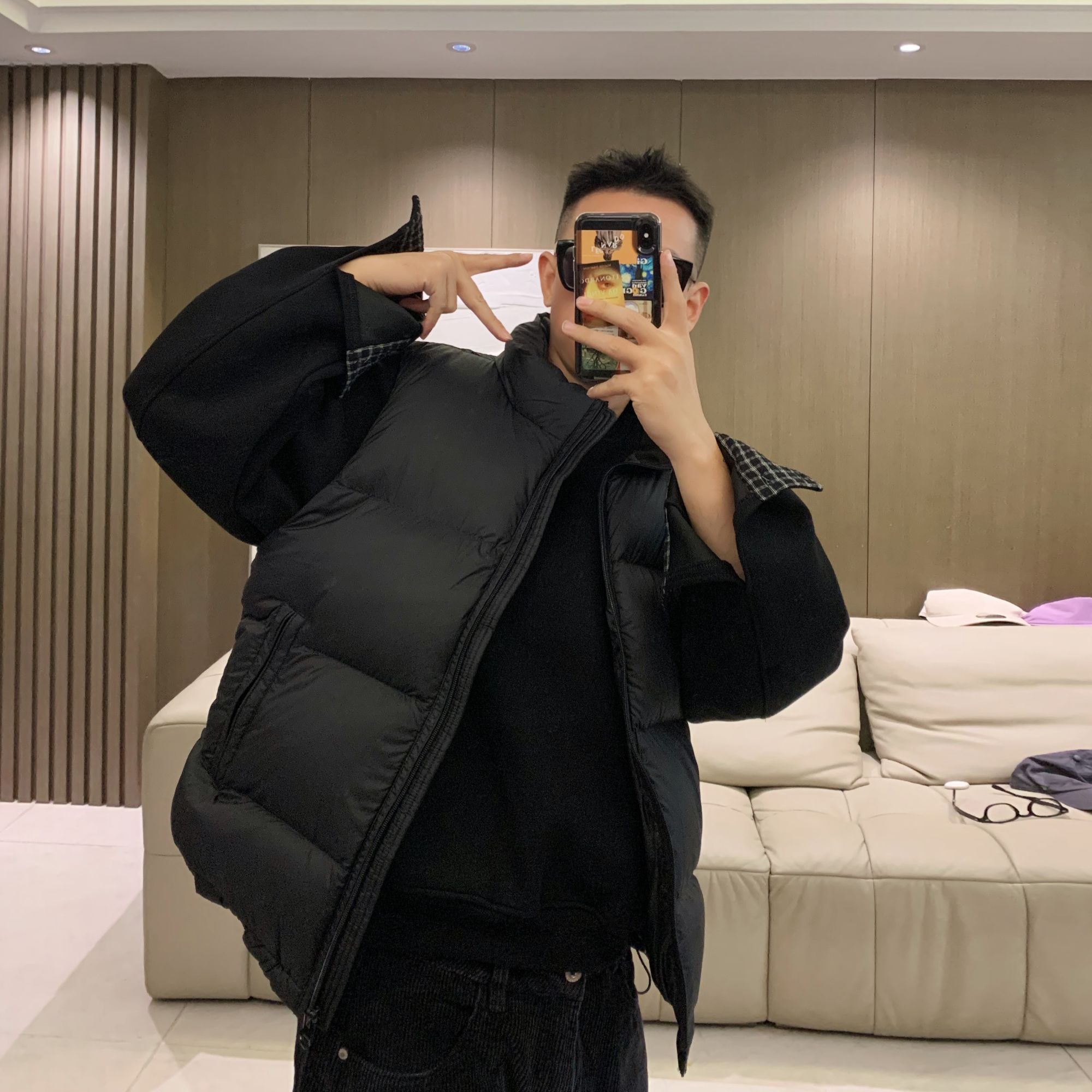 【JYEPRINCE李素景】男士冬季羽绒马甲加厚阔版宽松立领短款男外套