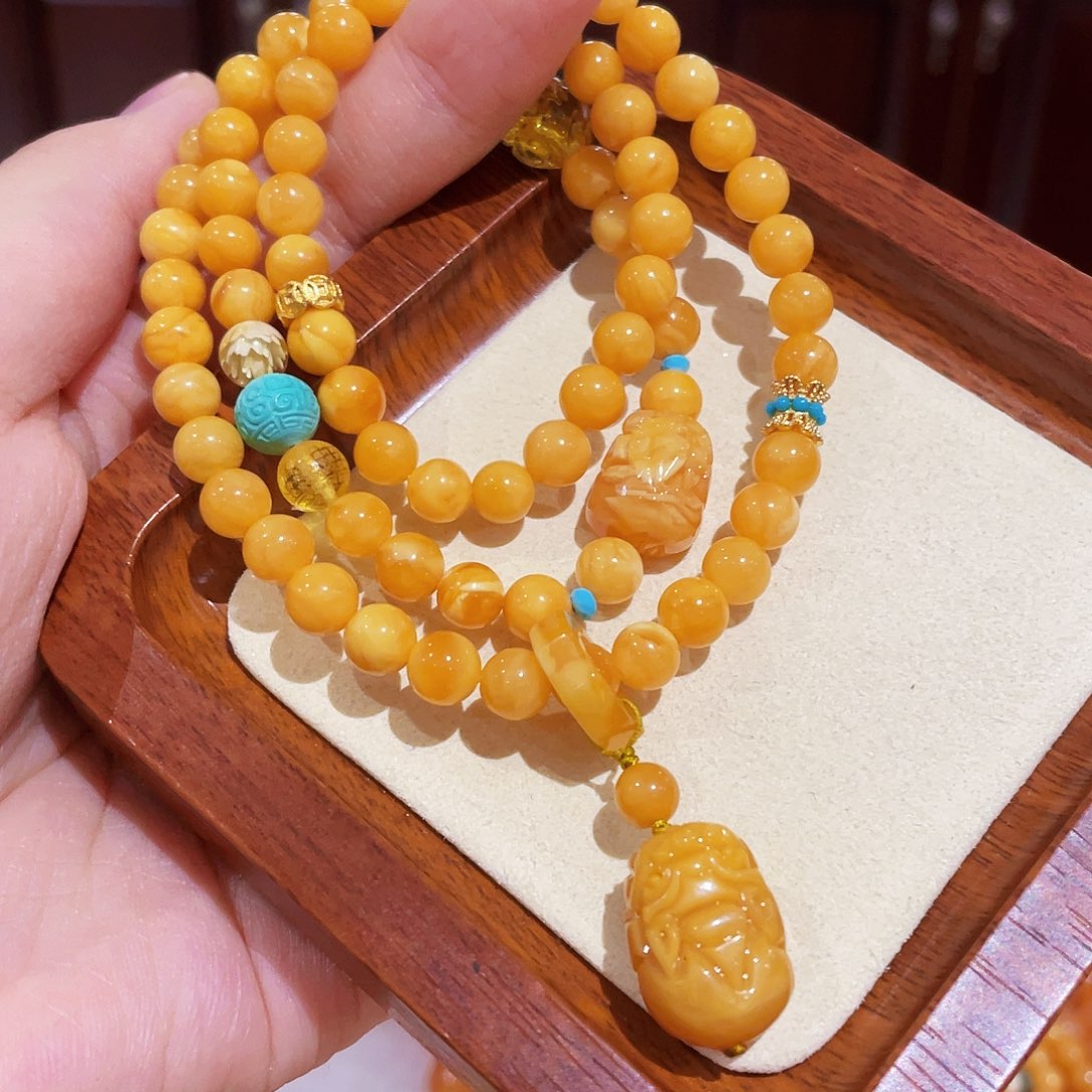 蜜蜡手链未镶嵌手串