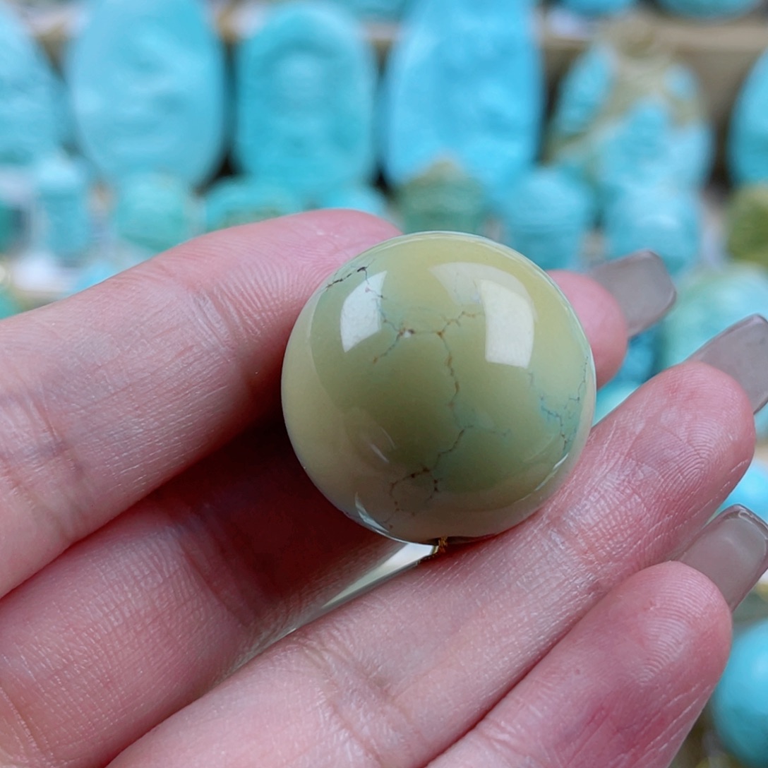 绿松石未镶嵌珠宝奇石24mm