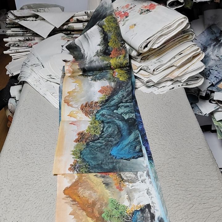 野***长国画落款后台备注