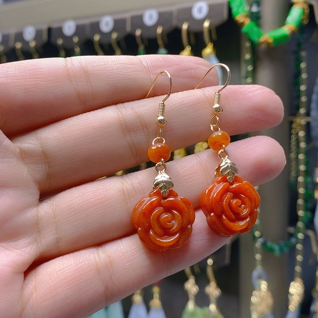 未镶嵌翡翠耳饰翡翠