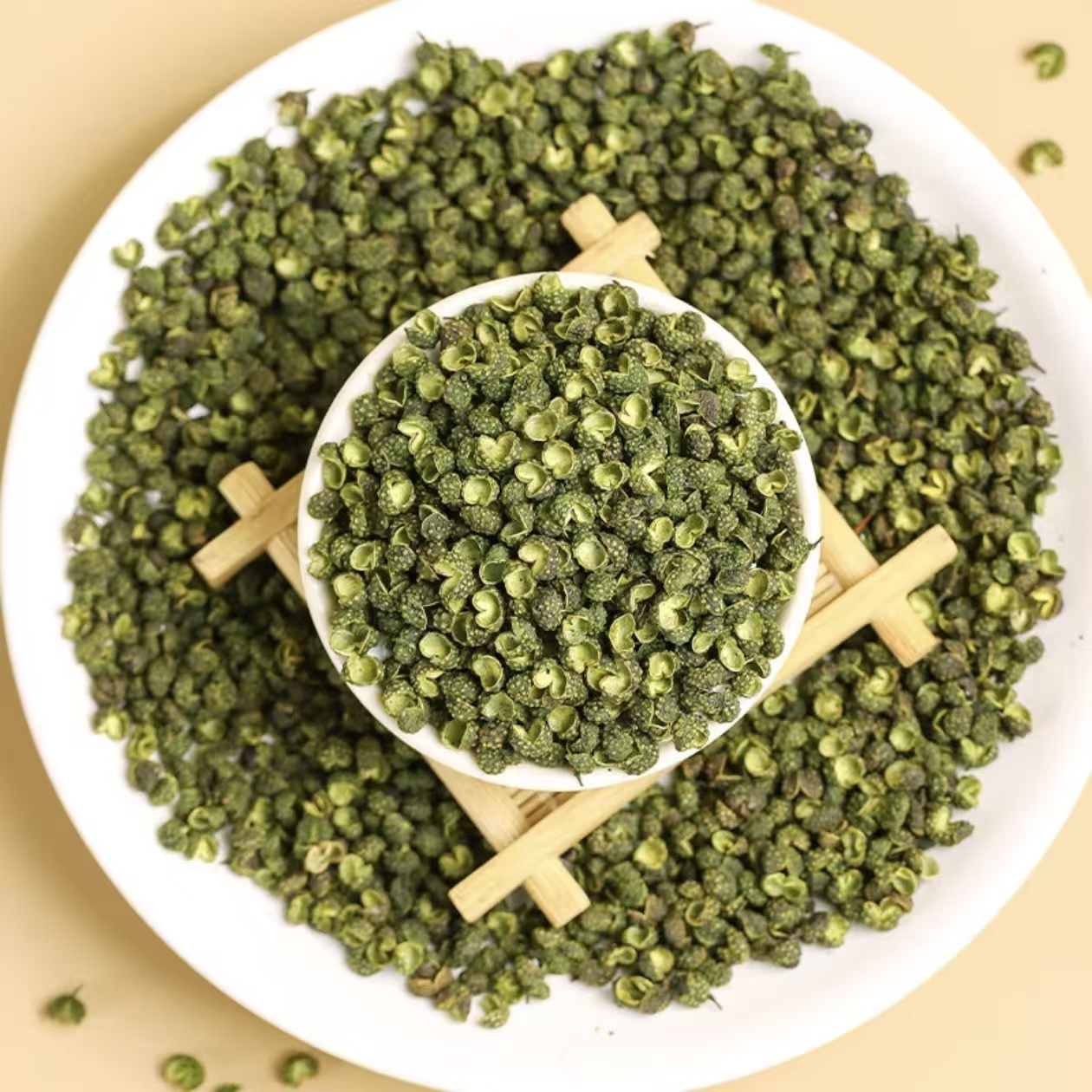 精选绿麻椒干青麻椒绿麻椒调料新鲜颗粒饱满250克香味浓郁