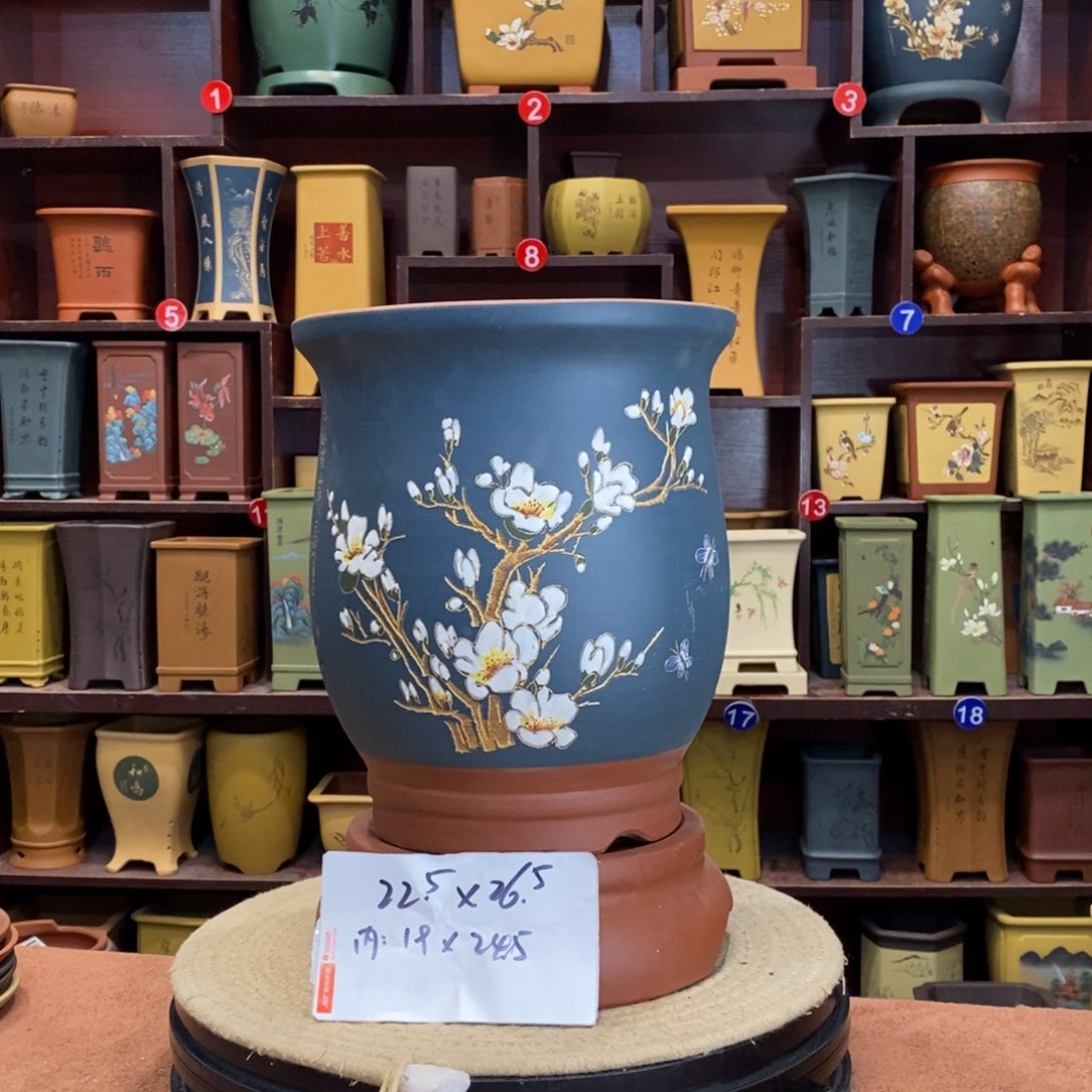 紫砂花盆紫砂花盆