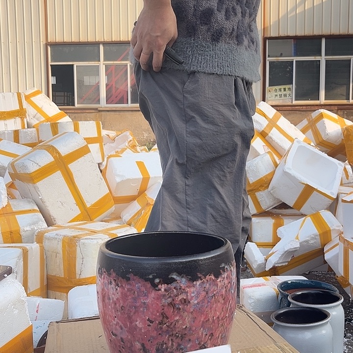 紫砂花盆宜兴紫砂粗陶花盆