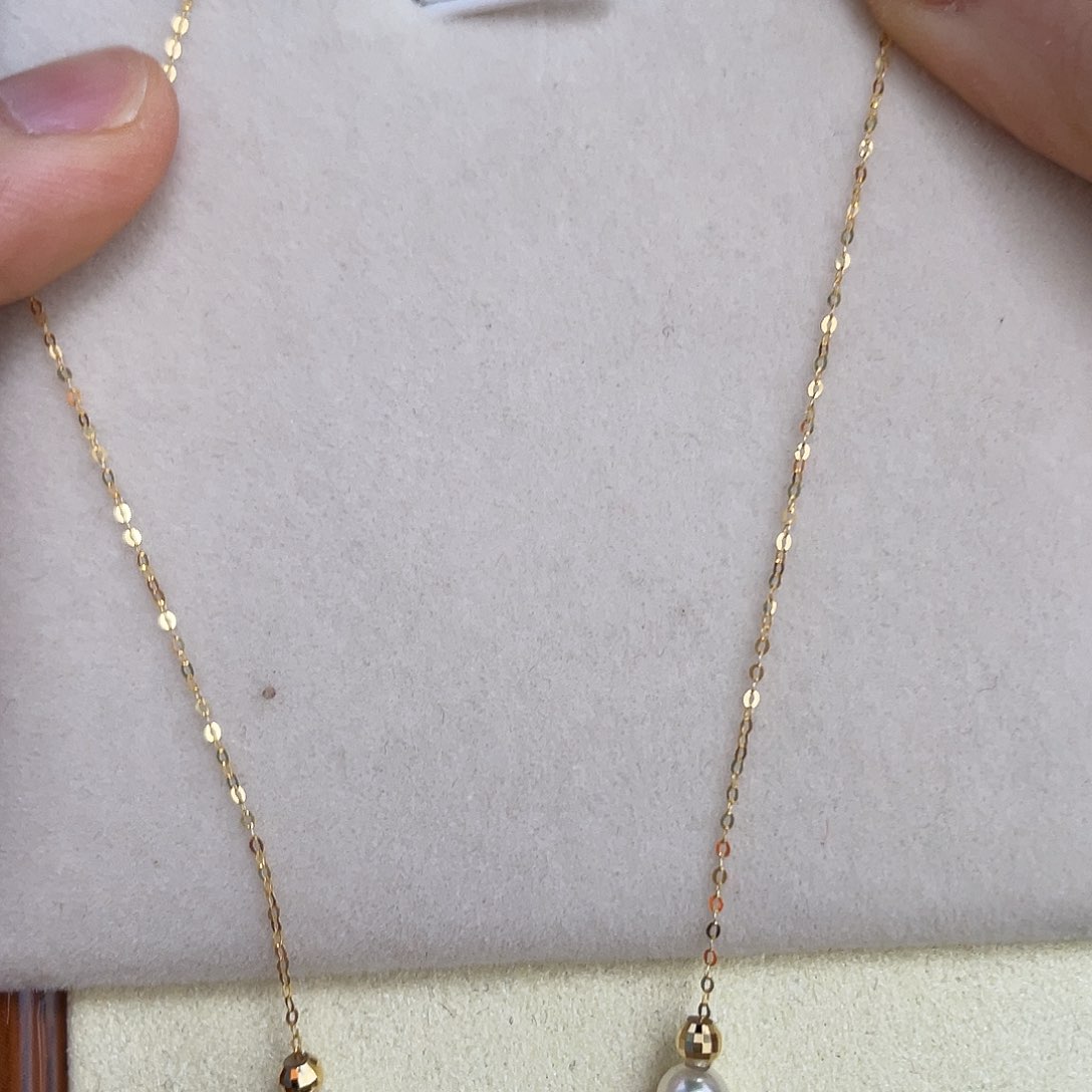 海水珍珠18K金镶嵌颈饰