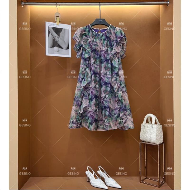 【M】春夏新款优雅百搭时尚中国风女装连衣裙 XP-2025069