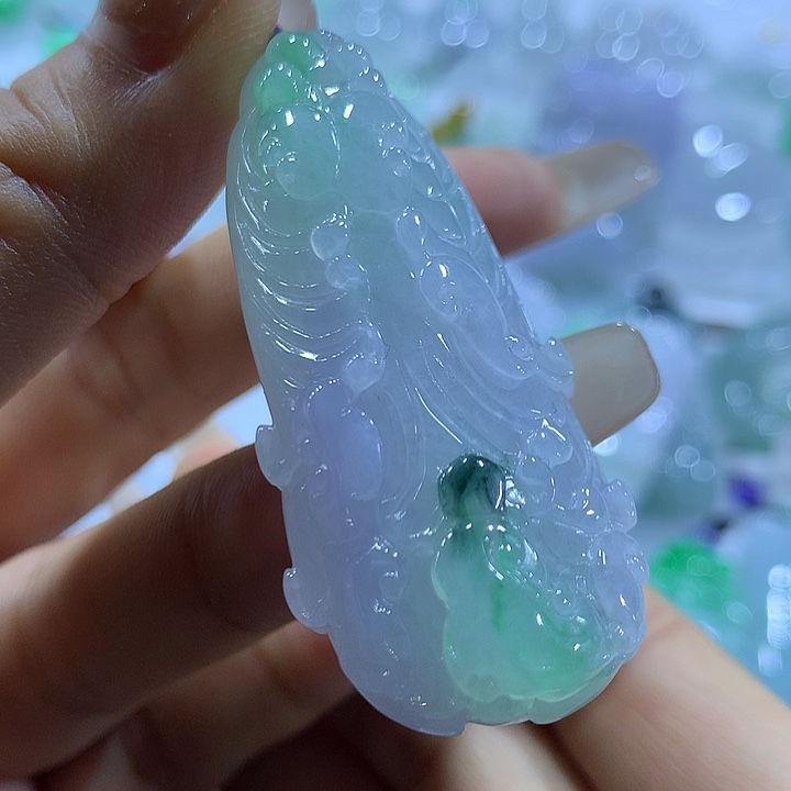 翡翠未镶嵌颈饰天然翡翠A货吊坠